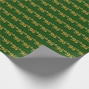 Papel De Presente Verde, evento do ouro 96th do falso (Ninety-Sexto)
