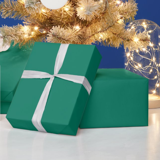 Papel De Presente Verde Floresta (Feriados)
