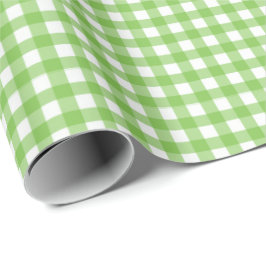 Papel De Presente Verde Limão| Papel Branco De Lavagem De Gingham