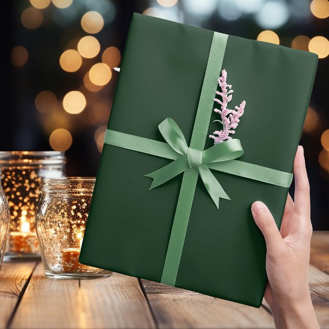 Papel De Presente Verde Muito Escuro - Papel de Envolvimento (Criador carregado)