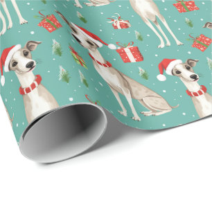 Papel De Presente 🎄 🎅 verde Munique com chicotes