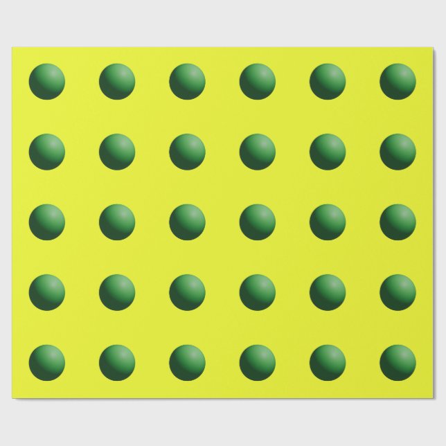 Papel De Presente Verde no Amarelo (Aberto)