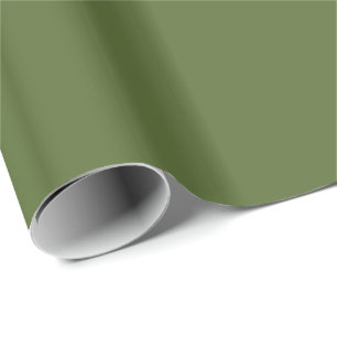 Papel De Presente Verde-oliva estável