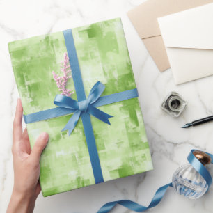 Papel De Presente Verde Primavera Abstrato 