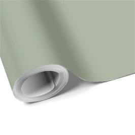 Papel De Presente Verde Salvia