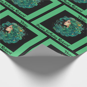 Papel De Presente Vergo Adicionar Nome Aniversário Horóscopo Present