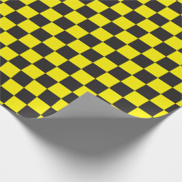 Papel De Presente Verificadores Pretos e [Amarelo]