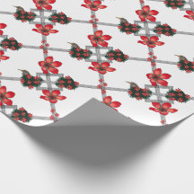 Vermelho Amapola Bird Tropical Wrappaper