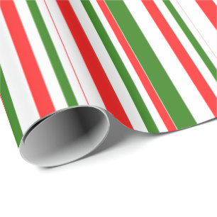 Papel De Presente Vermelho Divertido, Branco, Estilos de Natal Verde