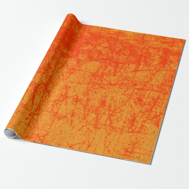 Papel De Presente Vermelho e Laranja (Desenrolado)