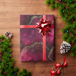 Papel De Presente Vermelho e Verde