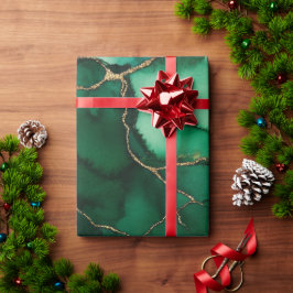 Papel De Presente Vermelho e Verde