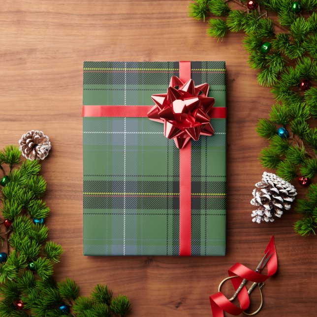 Papel De Presente Vermelho e Verde (Presente de Natal)