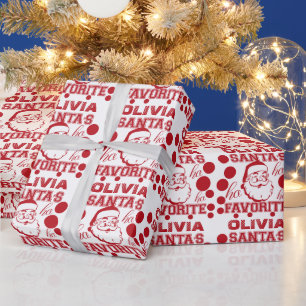 Papel De Presente Vermelho engraçado bonito conhecido feito sob