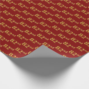 Papel De Presente Vermelho, evento do ouro 82nd do falso