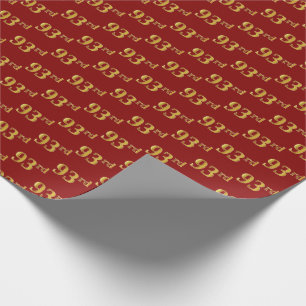 Papel De Presente Vermelho, evento do ouro 93rd do falso