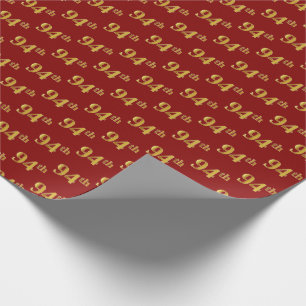 Papel De Presente Vermelho, evento do ouro 94th do falso
