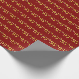 Papel De Presente Vermelho, evento do ouro 95th do falso