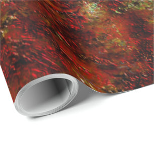 Papel De Presente Vermelho forte esfolado sobre o cinza áspero