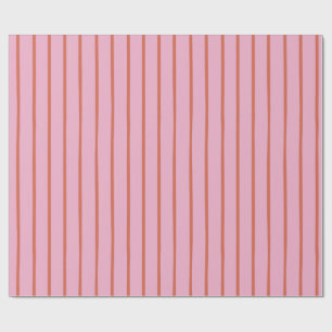 Papel De Presente Vermelhos desenhados pela mão a rosa
