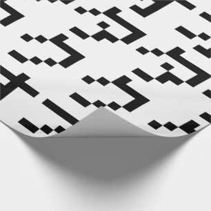 Papel De Presente Vertical japonês dos Katakana do pixel do bocado