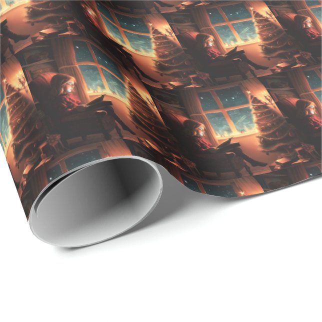 Papel De Presente Véspera de Natal 3 (Ponta do rolo)