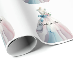 Papel De Presente Vestido de Noiva Chá de Panela Noiva Em Breve