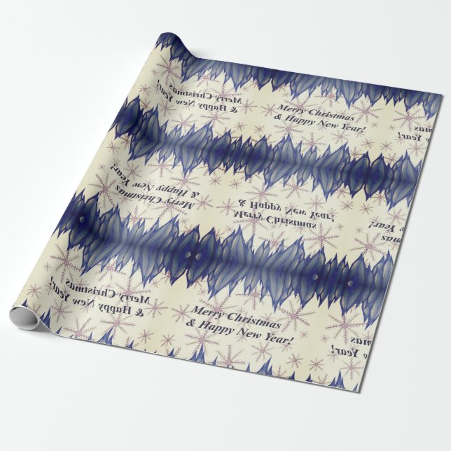 Papel De Presente Vestido de Papel no Natal, Ano Novo (Desenrolado)