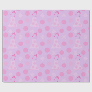 Papel De Presente vestido lilás