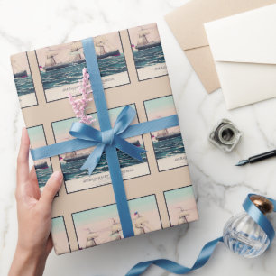 Papel De Presente Vestígio da Linha Anchor, 1876