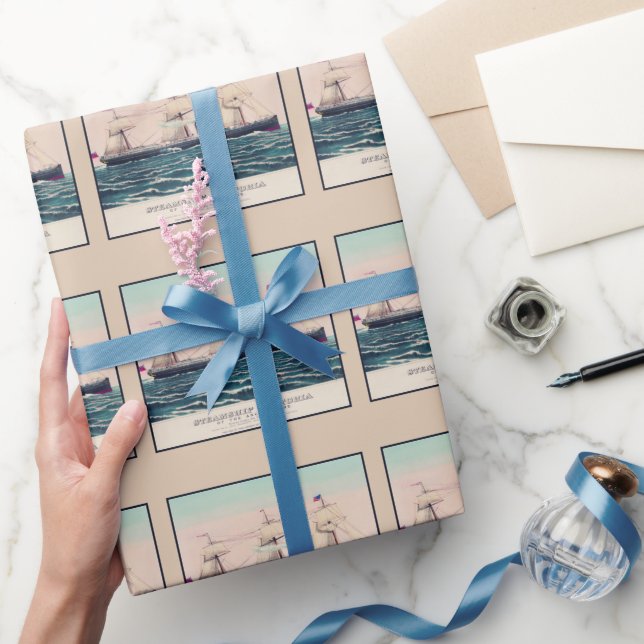 Papel De Presente Vestígio da Linha Anchor, 1876 (Presentear)