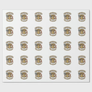Papel De Presente Vetor Patriótico do 250º Aniversário dos Estados U