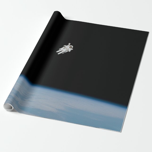 Papel De Presente Viagem de espaço (Desenrolado)