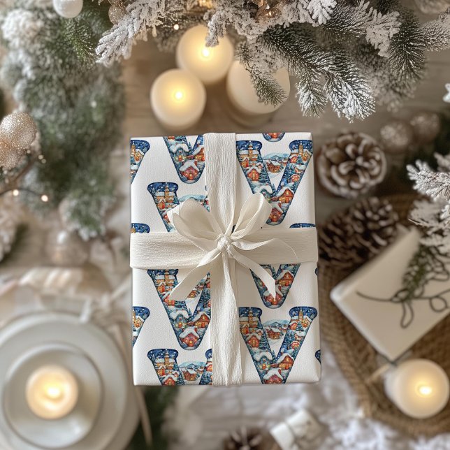 Papel De Presente Vibração da vila de Natal V Natal (Criador carregado)