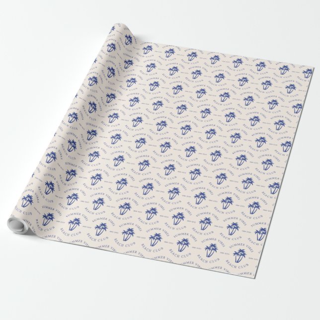 Papel De Presente Vibrações de Verão (Desenrolado)