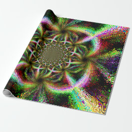 Papel De Presente Vibrant Gaze Polar