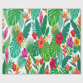 Papel De Presente Vibrant Hawaiian Summer Gift Wrap