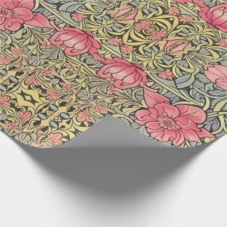 Papel De Presente Victorian Noveau Inspirou Design de Padrão Flor