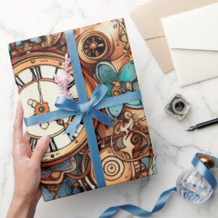 Papel De Presente Victorian Steampunk