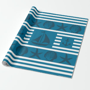Papel De Presente Vida marinha