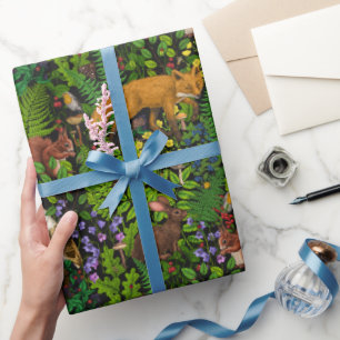 Papel De Presente Vida na floresta