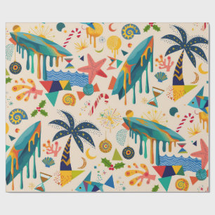 Papel De Presente Vida na Praia e Surf