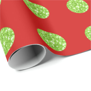 Papel De Presente Vídeo Brilhante Vermelho do Spark da Casa Glitter 