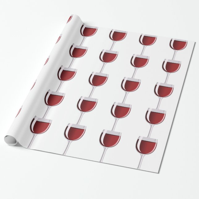 Papel De Presente Vidro de vinho (Desenrolado)