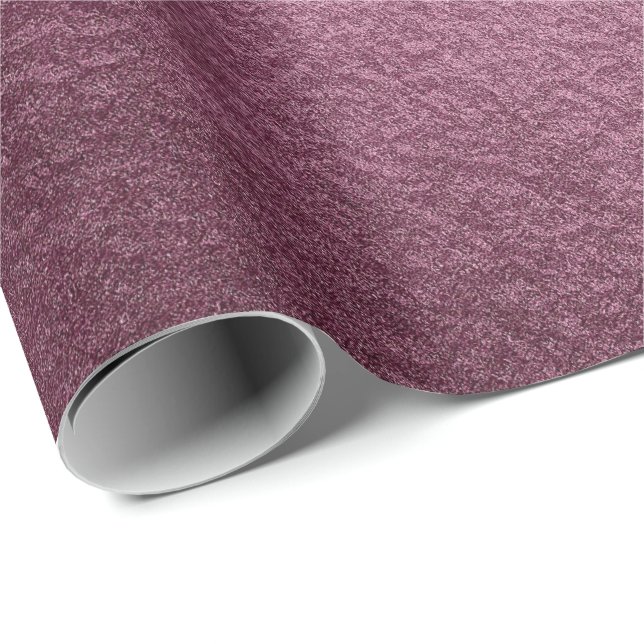 Papel De Presente Vidro Elegante Metálico Urbano Burgundy Beet (Ponta do rolo)