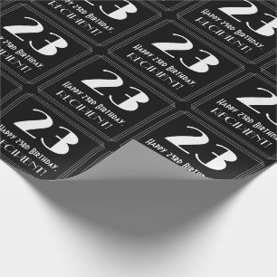 Papel De Presente Vigésimo terceiro aniversário - Art Deco Inspirou