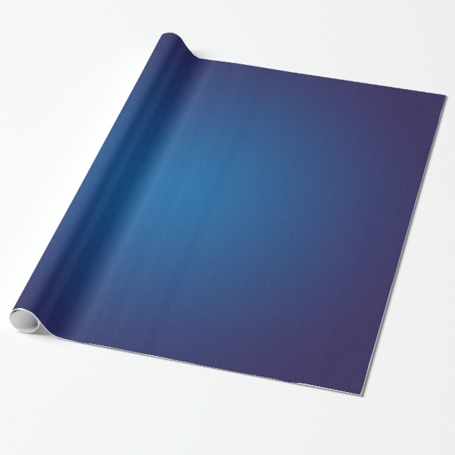 Papel De Presente Vignete Azul Profundo Granulado Legal (Desenrolado)