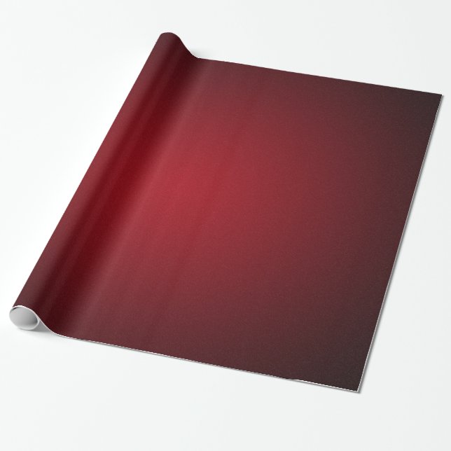 Papel De Presente Vignette Cinzento Vermelho-Preto (Desenrolado)