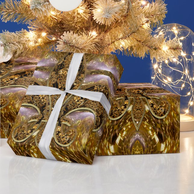 Papel De Presente Vilpossh Fleur Barroco a 15 pés (Feriados)