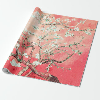 Papel De Presente Vincent Van Gogh Almond Blossoms Pinky Peach